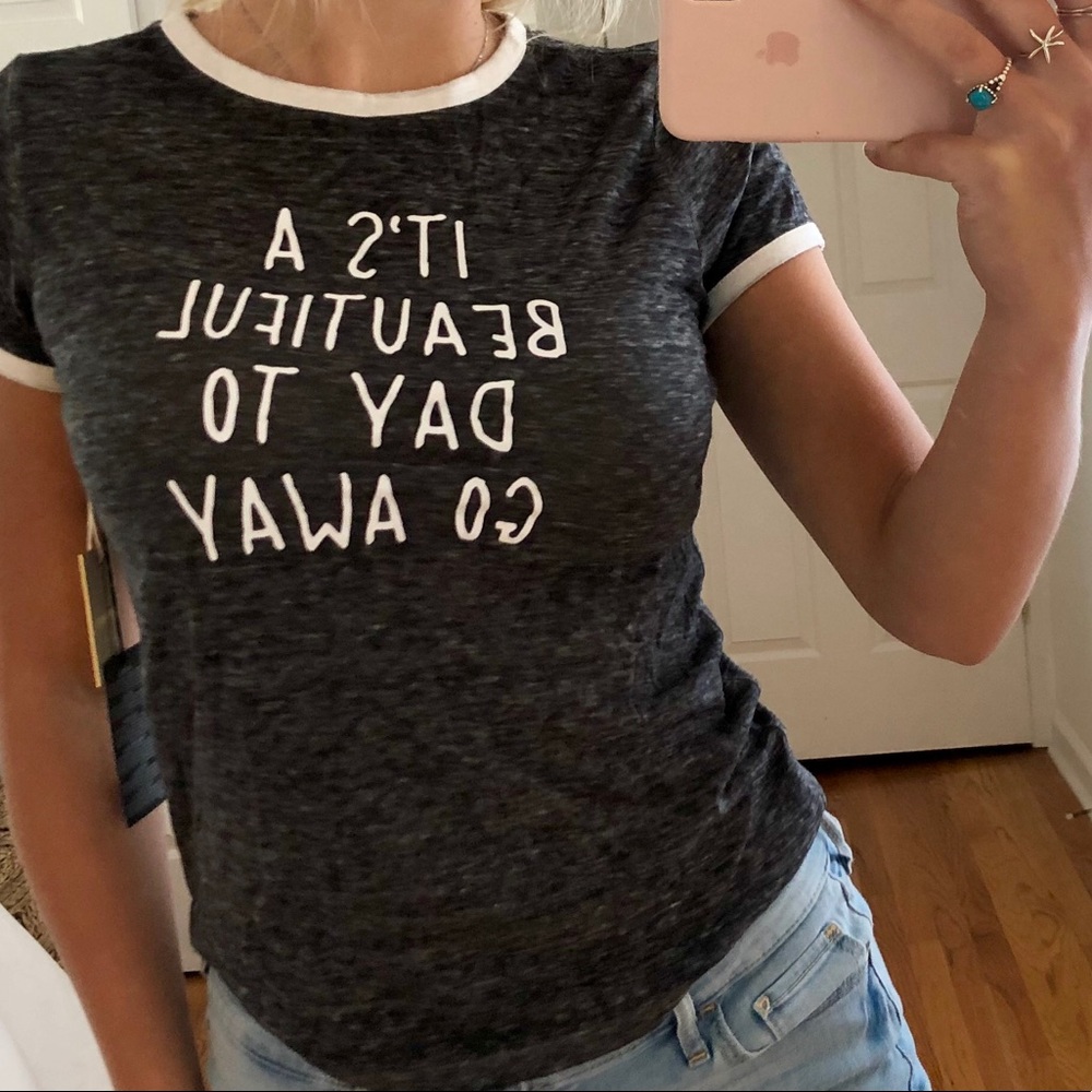 comfy grey t-shirt with tags still on!!!!!
